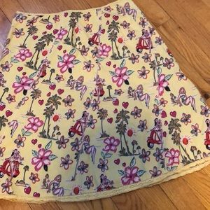 Boutique Yellow Hawaii print skirt by Angie